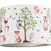 Happy Homewares Modern & Colourful Childrens Fabric Lamp Shade