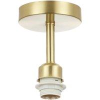 Happy Homewares Metal Ceiling Light Fitting for Industrial Style Light Bulbs in Gold