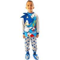 Sonic the Hedgehog Long Sleeve Long Leg Pyjama Set | Blue | Official Merch | Size: 8-9 Years