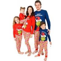 The Grinch Girl's Long Sleeve Long Leg Pyjama Set | Red | Official Merch | Size: 5-6 Years