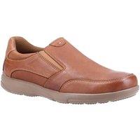 Hush Puppies Men's 'Aaron' Leather Slip On Shoes in Brown | Size: 6