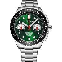 STHRLING Original Men's Velocity 4016 Quartz 42mm Chronograph Watch in Green