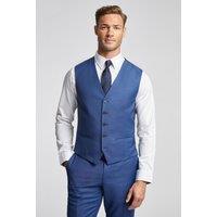 Ted Baker Men's Slim Fit Sharkskin Waistcoat in Blue | Size: 46R