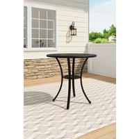 Cast Aluminum Round Patio Dining Table for Outdoor Garden