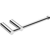 Cosmic Paper Holder Without Cover Glossy Stainless Steel Logic in Grey