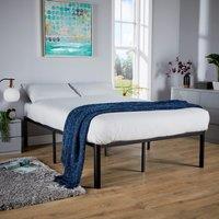 Home Source Metal Bed Frame Single Double 3ft 4ft 4ft6 Modern Design Home Bedroom in Black
