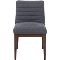 Orsina Stylish Chair, Charcoal Upholstered Outdoor Chair For Garden, Comfortable Dining Chair For Breakfast in Grey