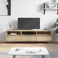 Berkfield Home TV Cabinet Sonoma Oak 150x30x44.5 cm Engineered Wood in Brown