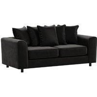 Brooklyn Plush Velvet Foam Fabric 3 Seater Sofa Scatter Back