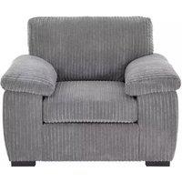 SquareBoxx Capri Jumbo Cord Fabric Sofa in Grey