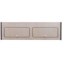 Monstershop Overhead Camper Cabinet With Black Trim - 120cm x 35cm x 35cm in Natural | Size: 120 cm x 35 cm x 35 cm
