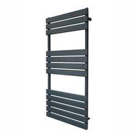 Monstershop Flat Panel Towel Radiator - 1200mm x 600mm - Anthracite Grey