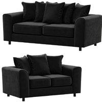 Brooklyn Plush Velvet Foam Fabric Sofa Set 3 and 2 Seater sofa