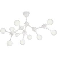 Netlighting Nodino 9 Light Medium Multi Arm Ceiling Flush Light White G9