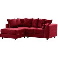 Brooklyn Plush Velvet 3 to 4 Seater L Shaped Corner Sofa Left Hand Facing