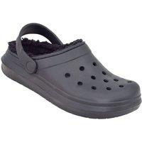 Chums Women's Fleece Lined Clog in Black | Size: 5