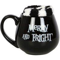 KDMD Merry & Fright Mug & Socks Set in Black
