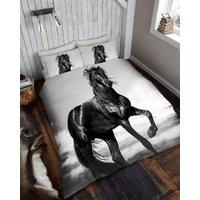 Smart Living 3D Effect Animal Polycotton Printed Duvet Cover Set in Grey | Size: King