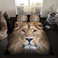 Smart Living 3D Effect Animal Polycotton Printed Duvet Cover Set in Natural | Size: King