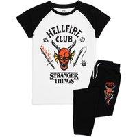 Stranger Things Short Sleeve Long Leg Pyjama Set | Black | Official Merch | Size: 7-8 Years