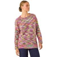 Roman Women's Fluffy Knit Jumper in Wine | Size: 14