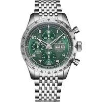 Alexander Men's A450 Megalos 43mm Classic Chronograph Luxury Watch in Green