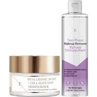 Erth Skin London Two phase Makeup remover 150 ml + Hyaluronic acid & Collagen Day Cream 50ml in White