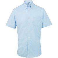 Premier Men's Signature Short-Sleeved Shirt in Light Blue | Size: 20 inches