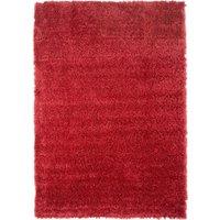 Kukoon Burgundy Super Soft Shaggy Rug in Wine | Size: 60 cm x 240 cm