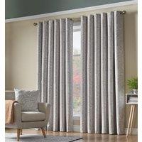 Luxury Living Fern Blackout Ring Top Curtains in Cream | Size: 110 cm width x 183 cm drop