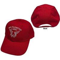 Paul McCartney Wings Logo Baseball Cap in Red