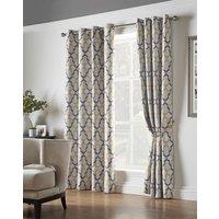 Luxury Living Geo Blackout Ring Top Curtains in Yellow | Size: 168 cm width x 229 cm drop