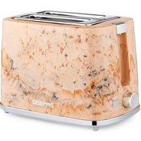 Geepas Skye Collection 2 Slice Bread Toaster 7 Level Browning Control Crumb Tray Cancel in Cream