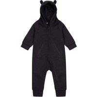 Larkwood Fleece All-In-One Nightwear in Black | Size: 6-12 m