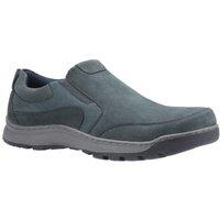 Hush Puppies Men's 'Jasper' Leather Slip On Shoes in Navy | Size: 8