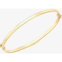 T.H.Baker Women's 9ct Gold 3mm Rectangular Tube Bangle 1.31.2111