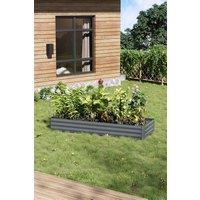 Metal Outdoor Rectangular Raised Garden Bed