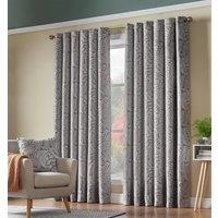 Luxury Living Fern Blackout Ring Top Curtains in Beige | Size: 229 cm width x 183 cm drop