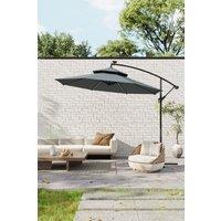 Double-Top Garden Umbrella Parasol with Solar Lights£No Base£