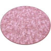 RugsX Round Solid Rug in Pink | Size: 170 cm diameter