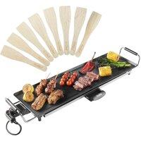 VonShef Men's XL Electric Teppanyaki Grill in Black