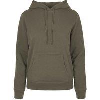 Build Your Brand Women's Basic Hoodie in Olive | Size: 3XL