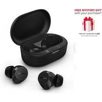 Philips TAT1209 True Wireless Earphones with Portable Charging Case in Black