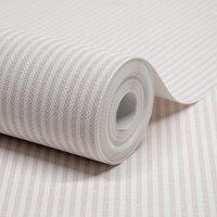 Grandeco Pinstripe Nursery Textured Wallpaper in Baby Pink | Size: 1 Pack