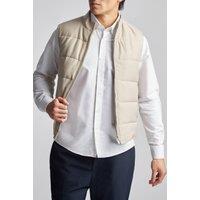 Limehaus Men's Zip Through Gilet in Nude | Size: Medium