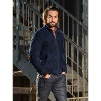 Lakeland Leather Men's 'Dalston' Suede Bomber Jacket in Navy | Size: 44R