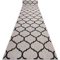 RugsX Sizal Floorlux Runner in Grey | Size: 80 cm x 330 cm