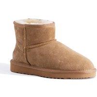 Aus Wooli Australia Short Sheepskin Ankle Boot in Tan | Size: 5