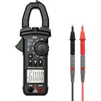 Autojack Digital Clamp Meter AC/DC Current Voltage Multimeter Temp Volt Amp Tester Flashlight in Black