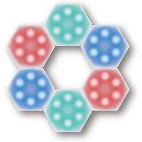 FXLab Touch Sensitive Colour Changing Mood Lights Set of 6 in White